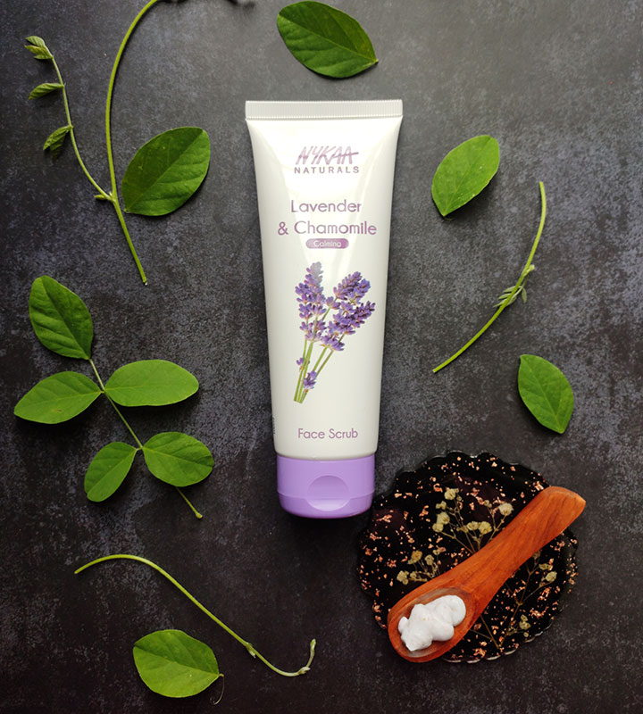 Nykaa lavender face scrub 100gm