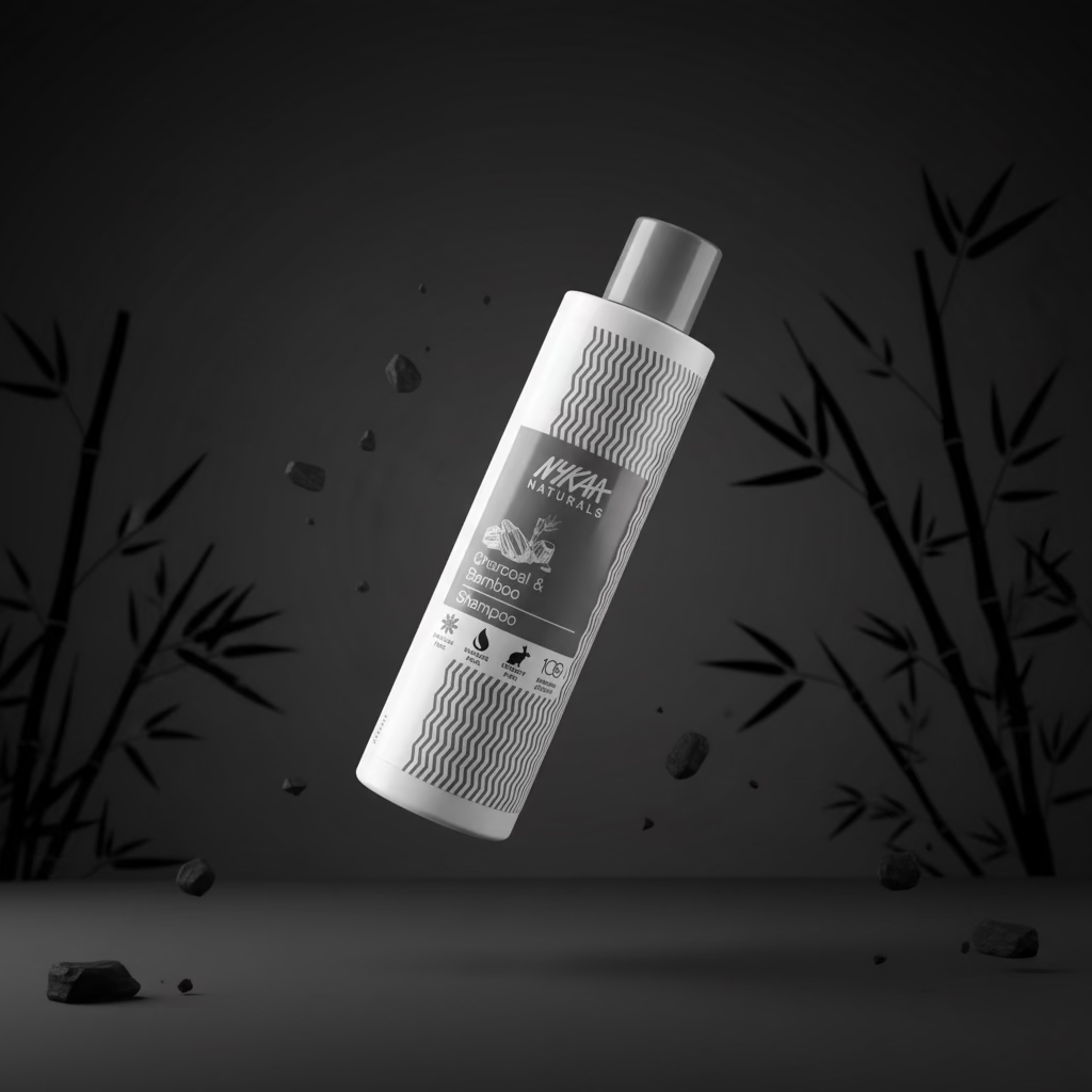 Nykaa naturals charcoal and bamboo shampoo 200ml