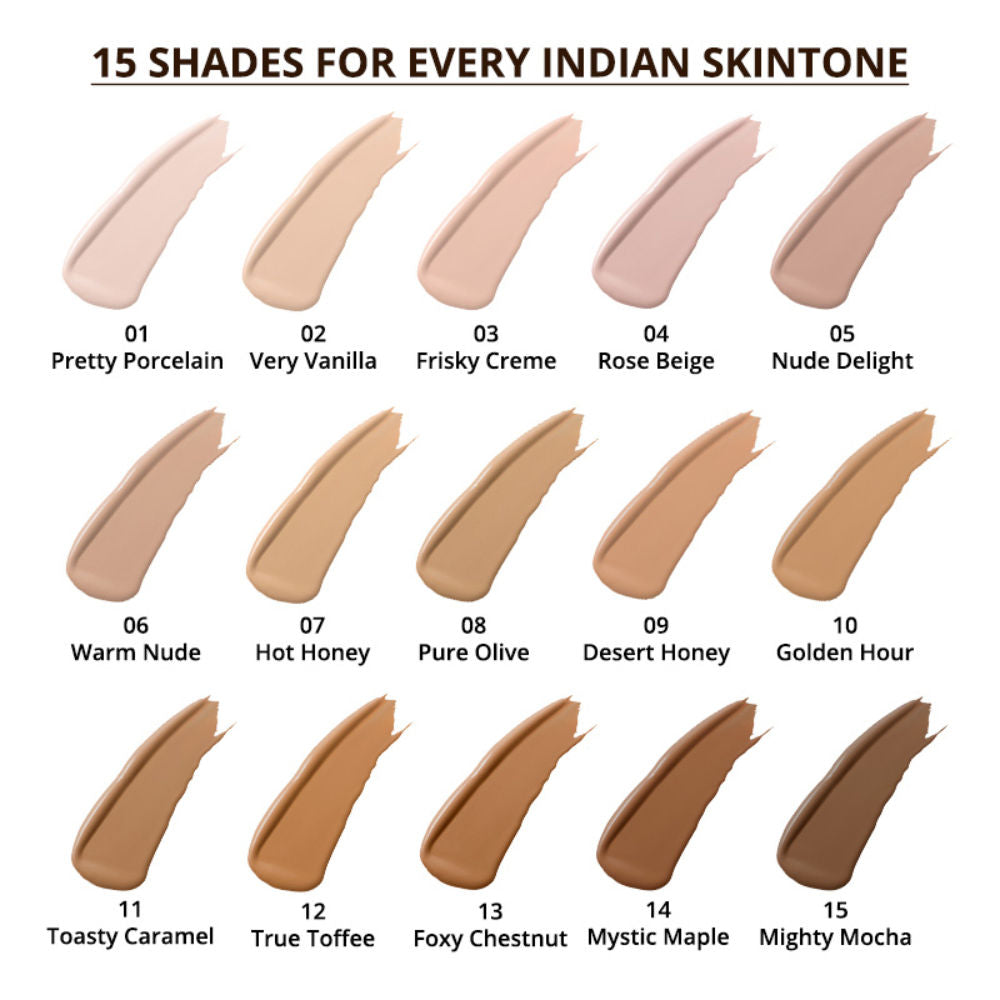 Nykaa SkinShield Anti-Pollution Matte Foundation for Oily Skin - Pure Olive-08
(30ml)