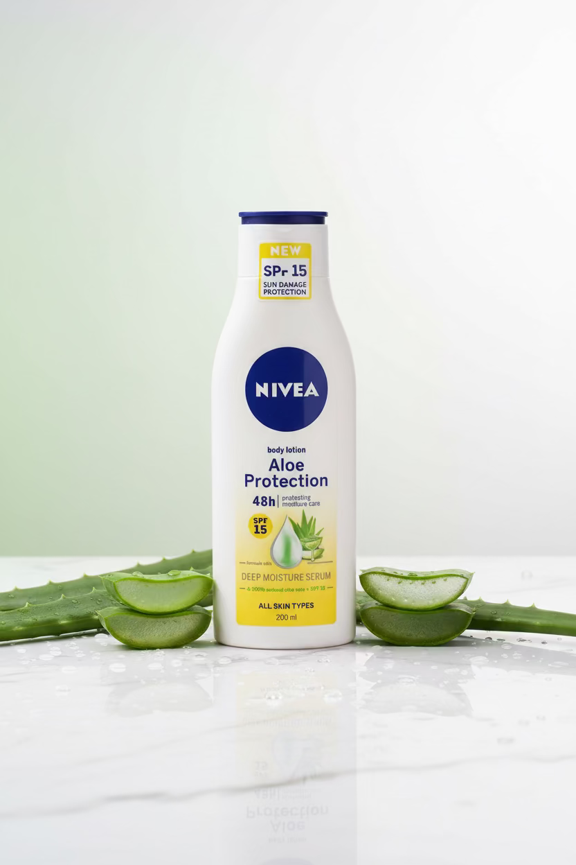 Nivea Aloe Protection SPF15 Body Lotion 200ml