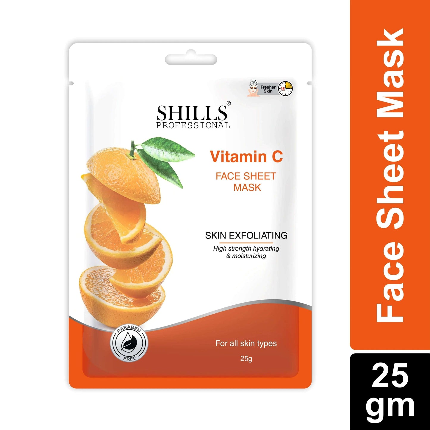 Shills Professional Vitamin C Face Sheet Mask 25gm