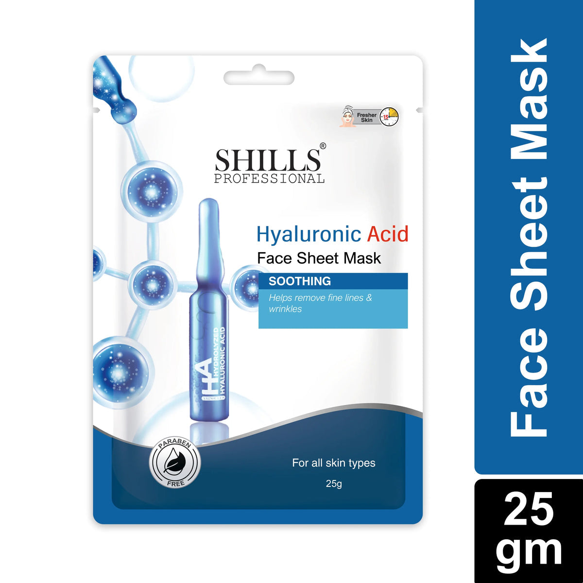 Shills Professional Hyaluronic Face Sheet Mask 25gm