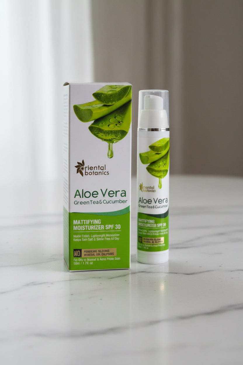 St. Botanica Aloe Vera green tea & cucumber Mattifying moisturizer SPF30 50ml