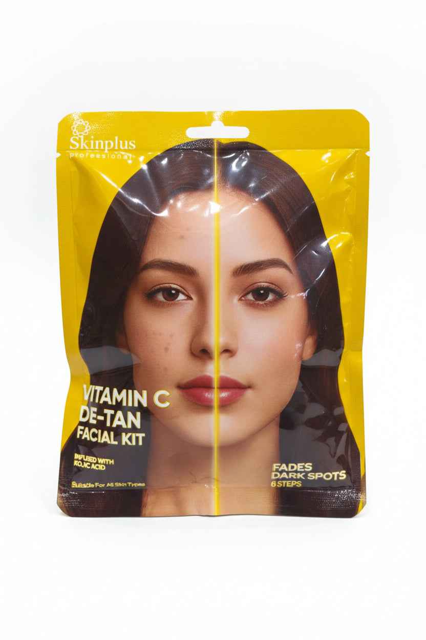Skinplus vitamin c DE-TAN facial kit 6steps fades dark spots