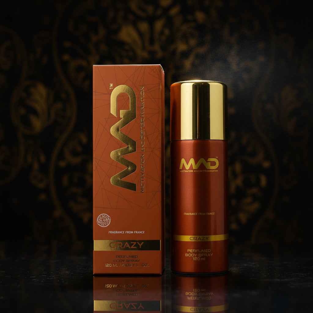 MAD Motivation And Determination (CRAZY) body spray 120ml
