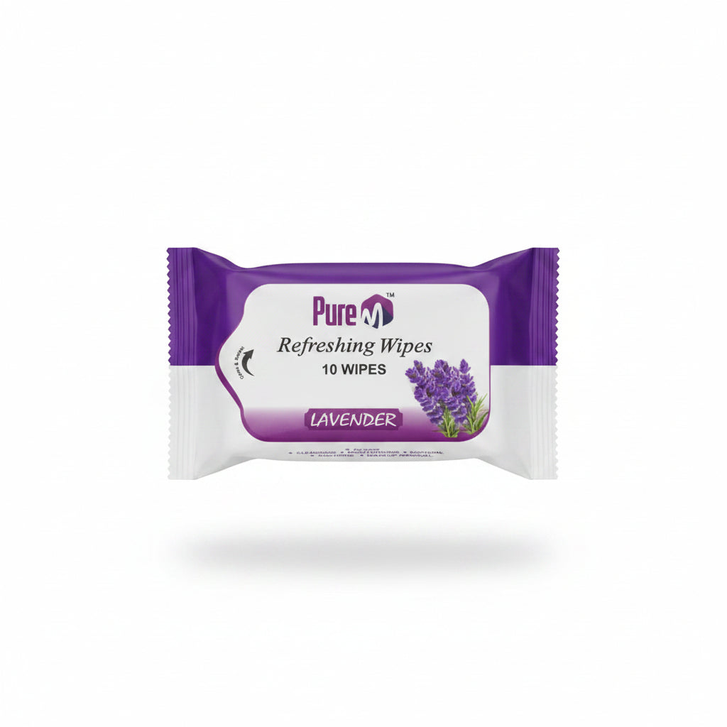 Pure refreshing wipes 10 wipes Lavender