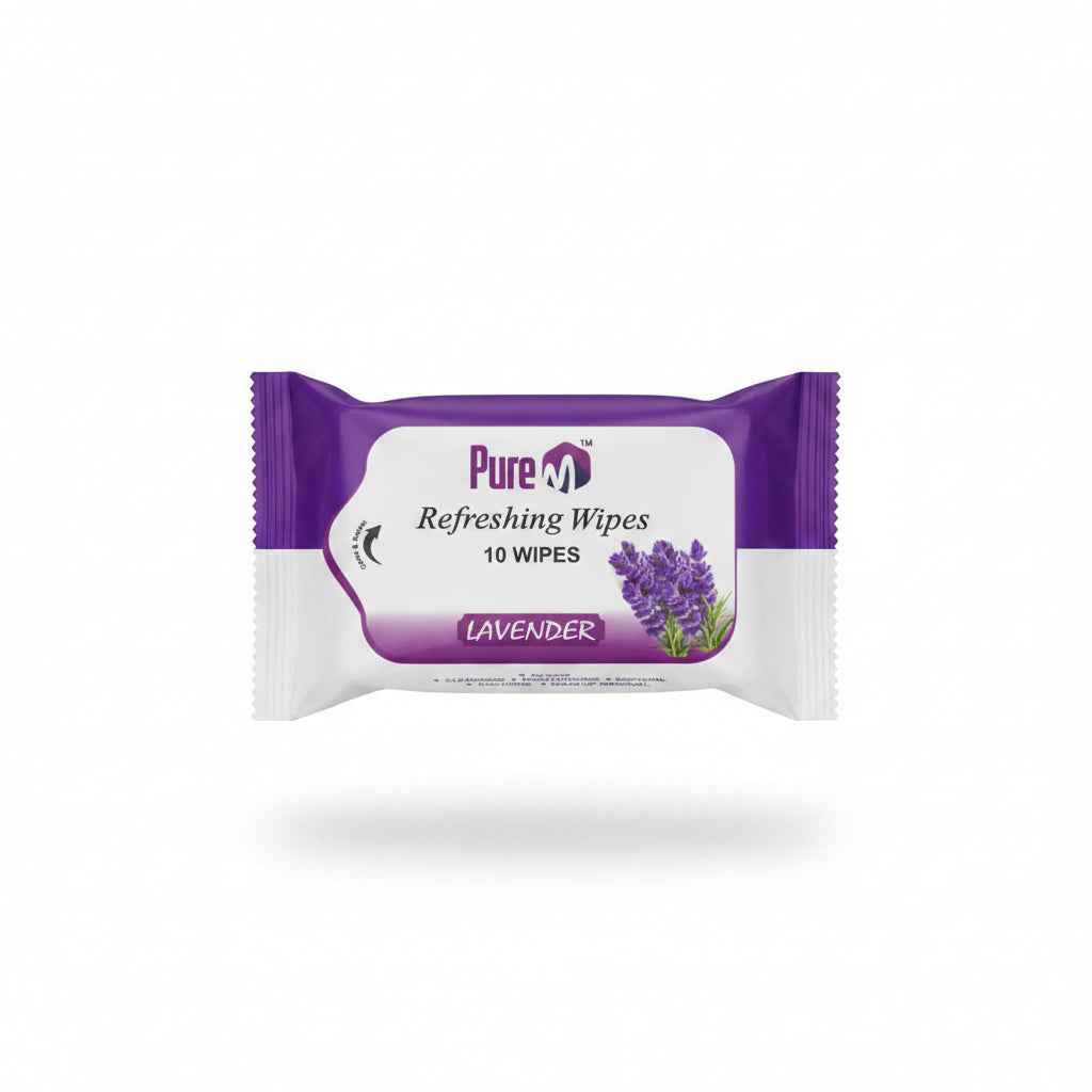 Pure refreshing wipes 10 wipes Lavender