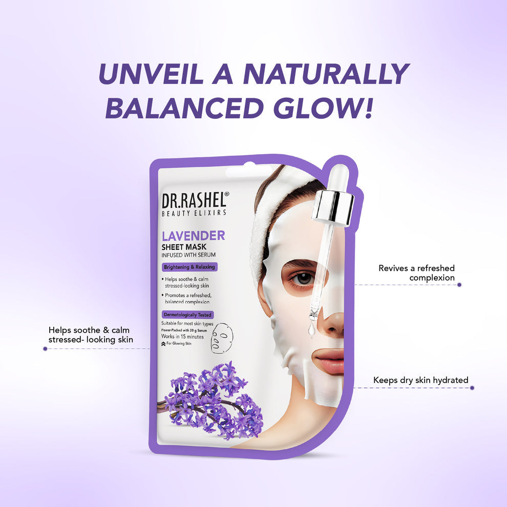 Dr Rashel Lavender Serum Sheet Mask 20gm
