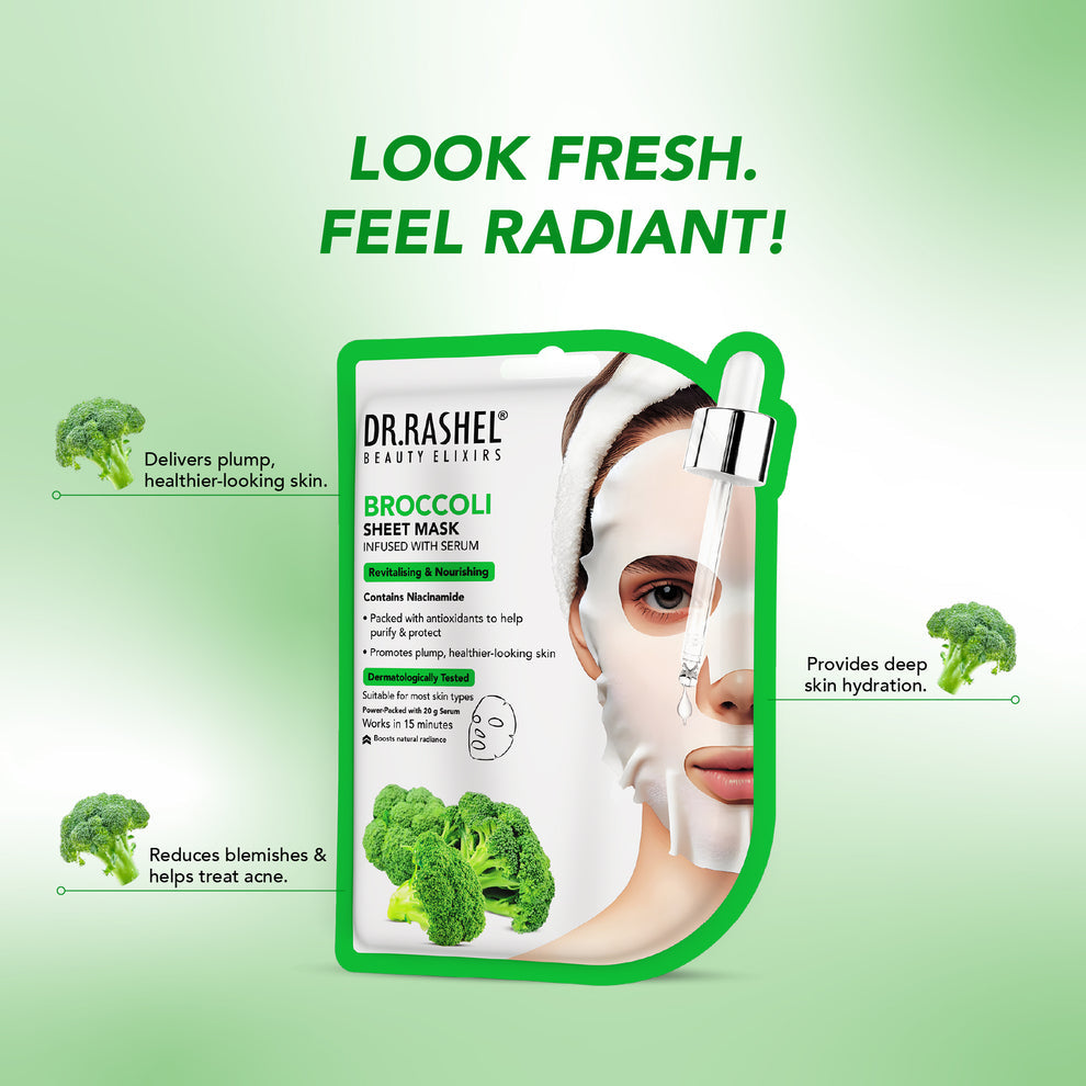 Dr Rashel Broccoli Serum Sheet Mask 20gm