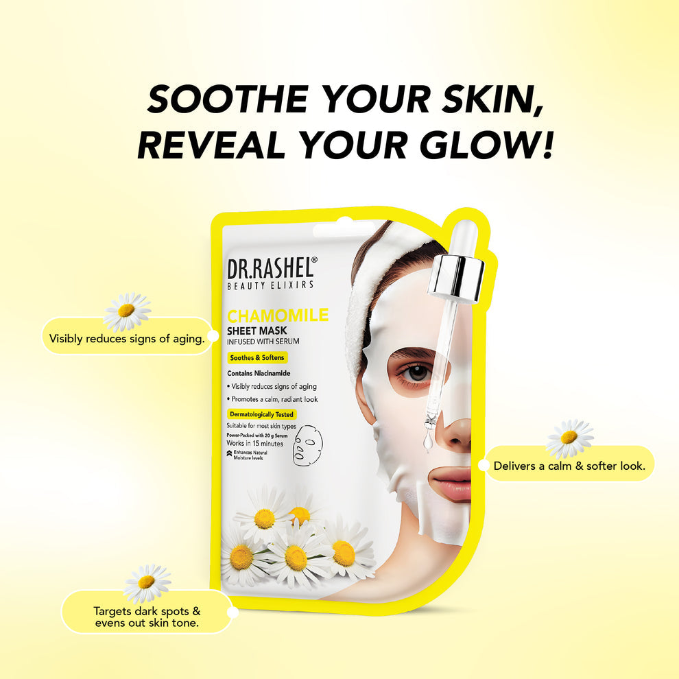 Dr Rashel Chamomile Serum Sheet Mask 20gm
