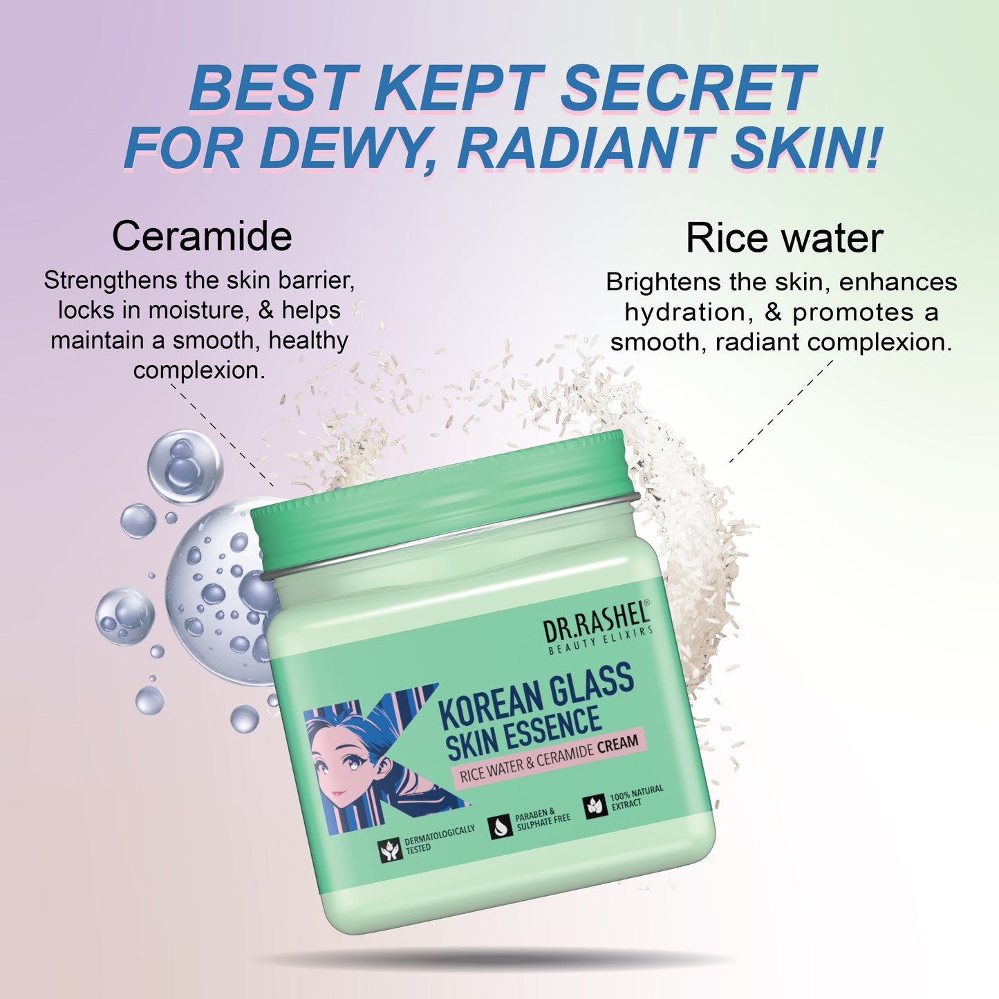 Dr rashel Korean Glass Skin Essence Cream - 380 ml
