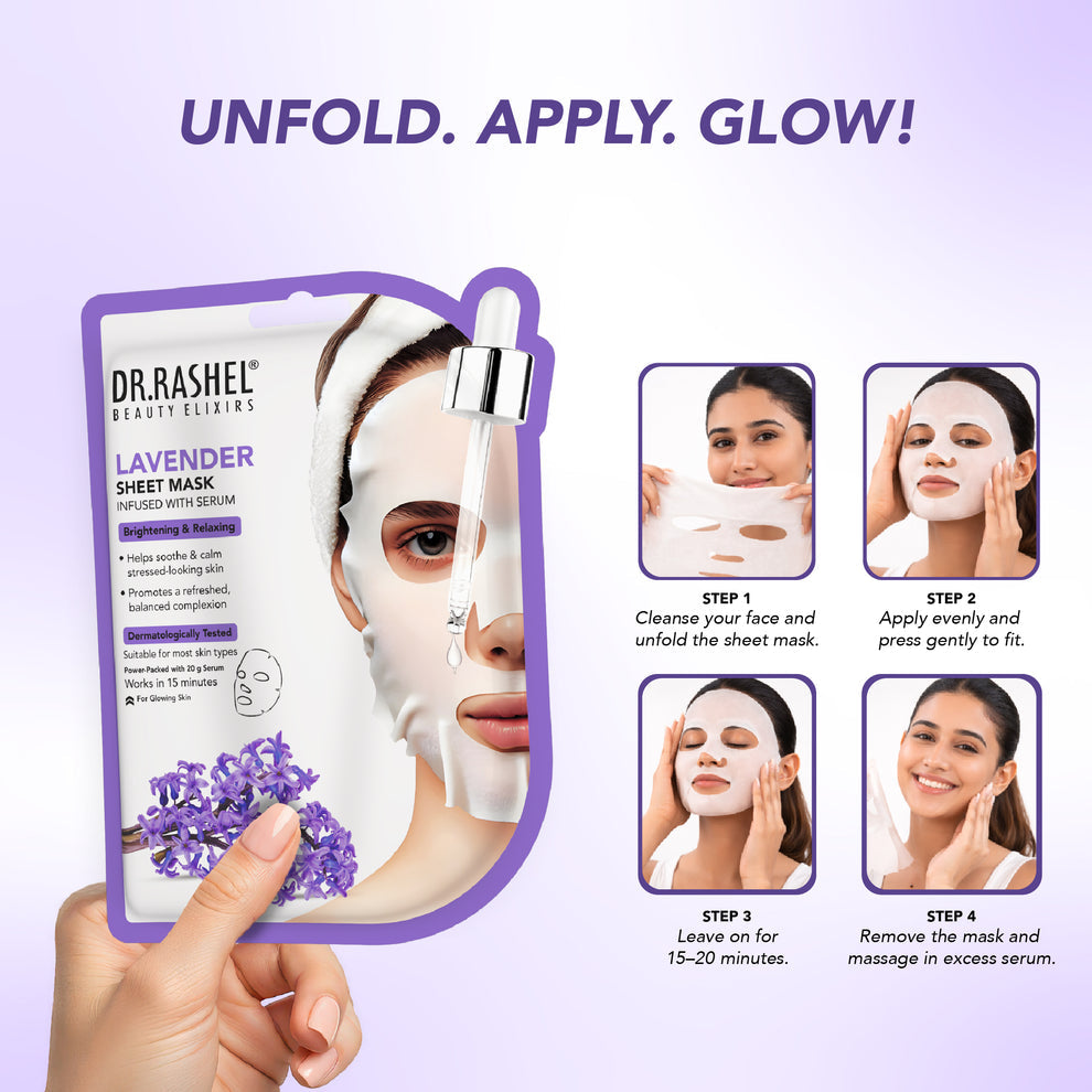 Dr Rashel Lavender Serum Sheet Mask 20gm