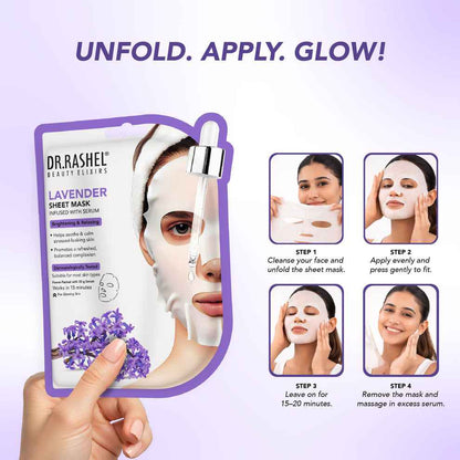 Dr Rashel Lavender Serum Sheet Mask 20gm