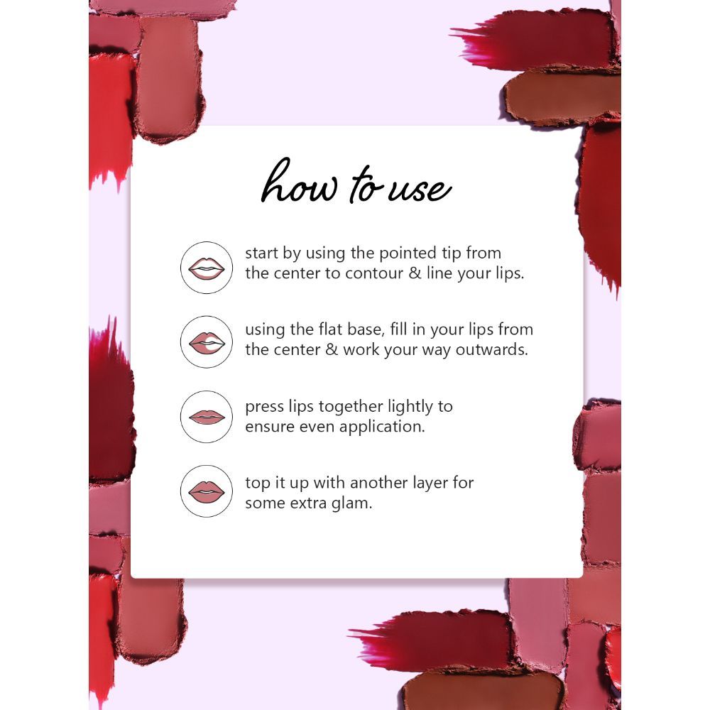 Plum
Matterrific Lipstick | Highly Pigmented | Nourishing & Non-Drying | 100% Vegan & Cruelty Free | Plum It Up - 137 (Magenta)