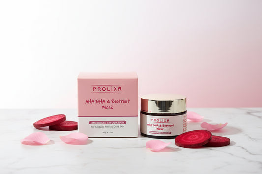 Prolixr Aha Bha & Beetroot Mask 60gm (Immediate Exfoliation)