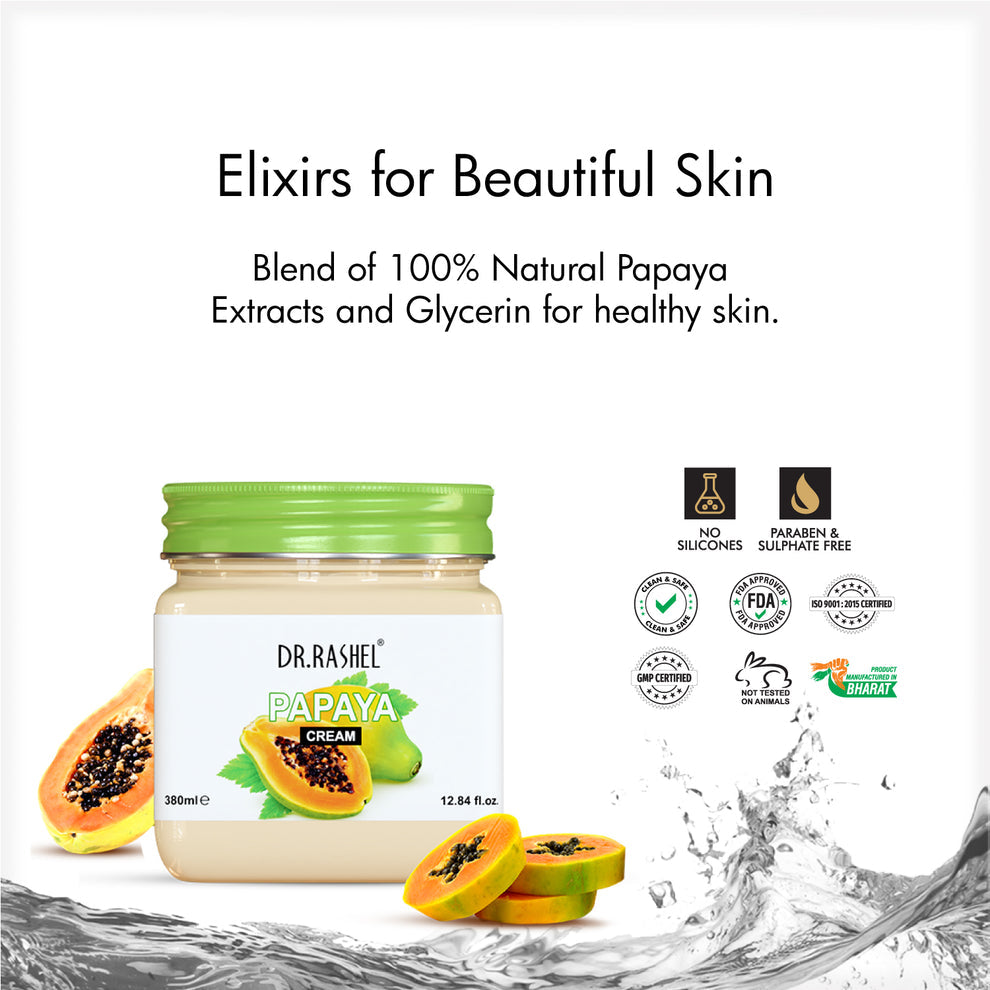 DR.RASHEL
Brightening Papaya Face and Body Cream For All Skin Types (380 ml)