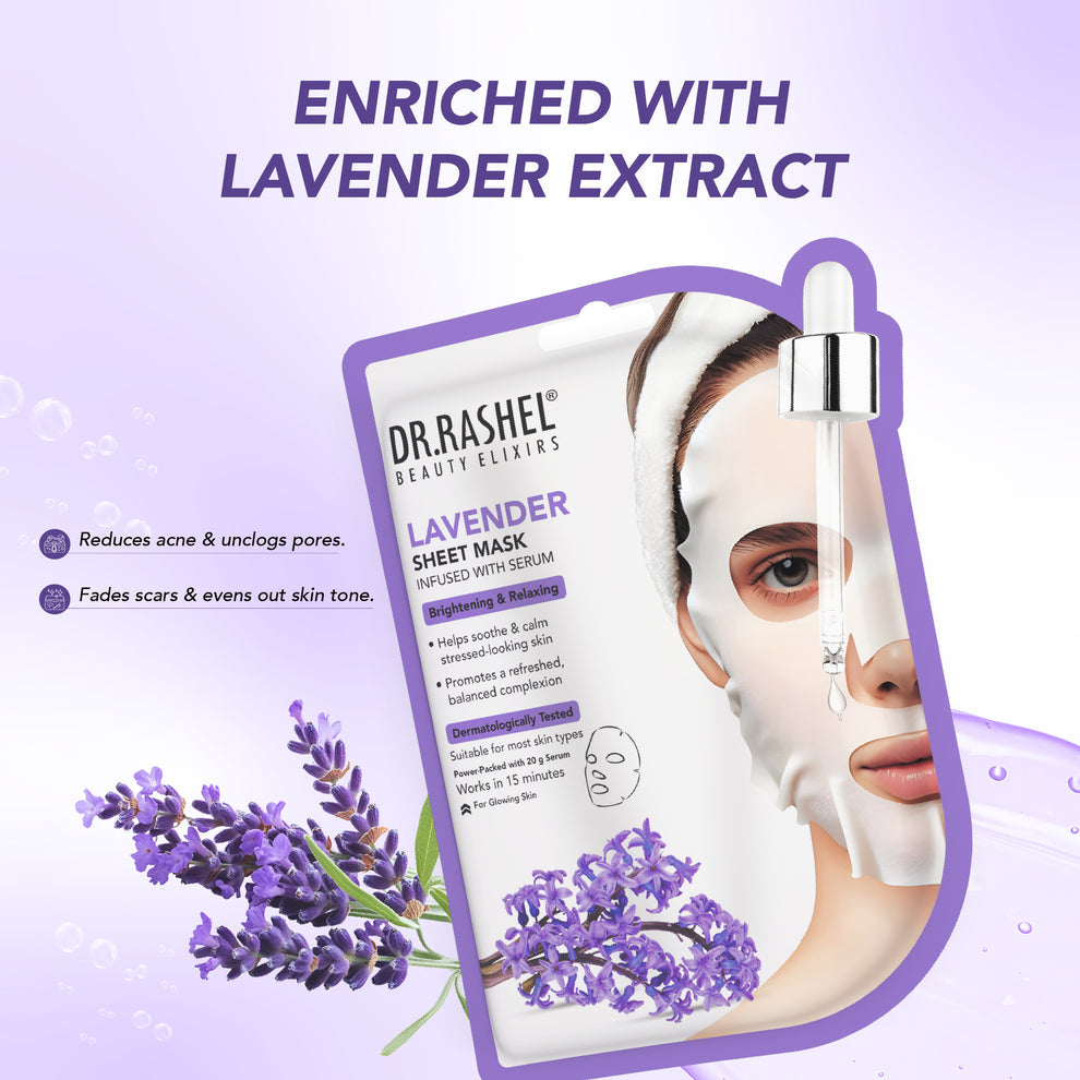 Dr Rashel Lavender Serum Sheet Mask 20gm