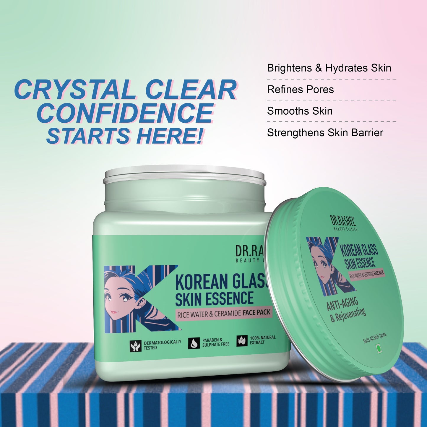 Dr rashel Korean Glass Skin Essence Face Pack - 380 ml
