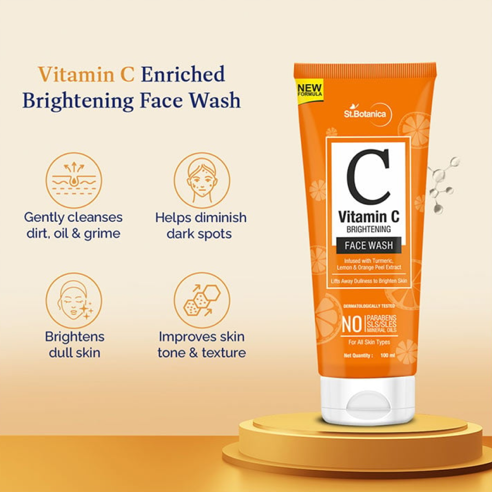 St.Botanica Vitamin C Brightening Face Wash 100ml