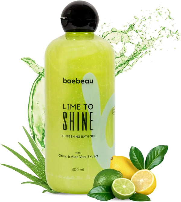 Baebeau lime to shine bath gel 300ml