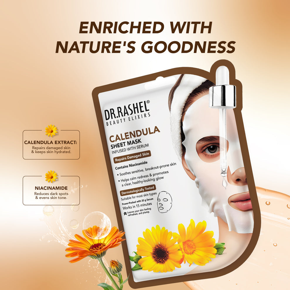 Dr Rashel Calendula Serum Sheet Mask 20gm