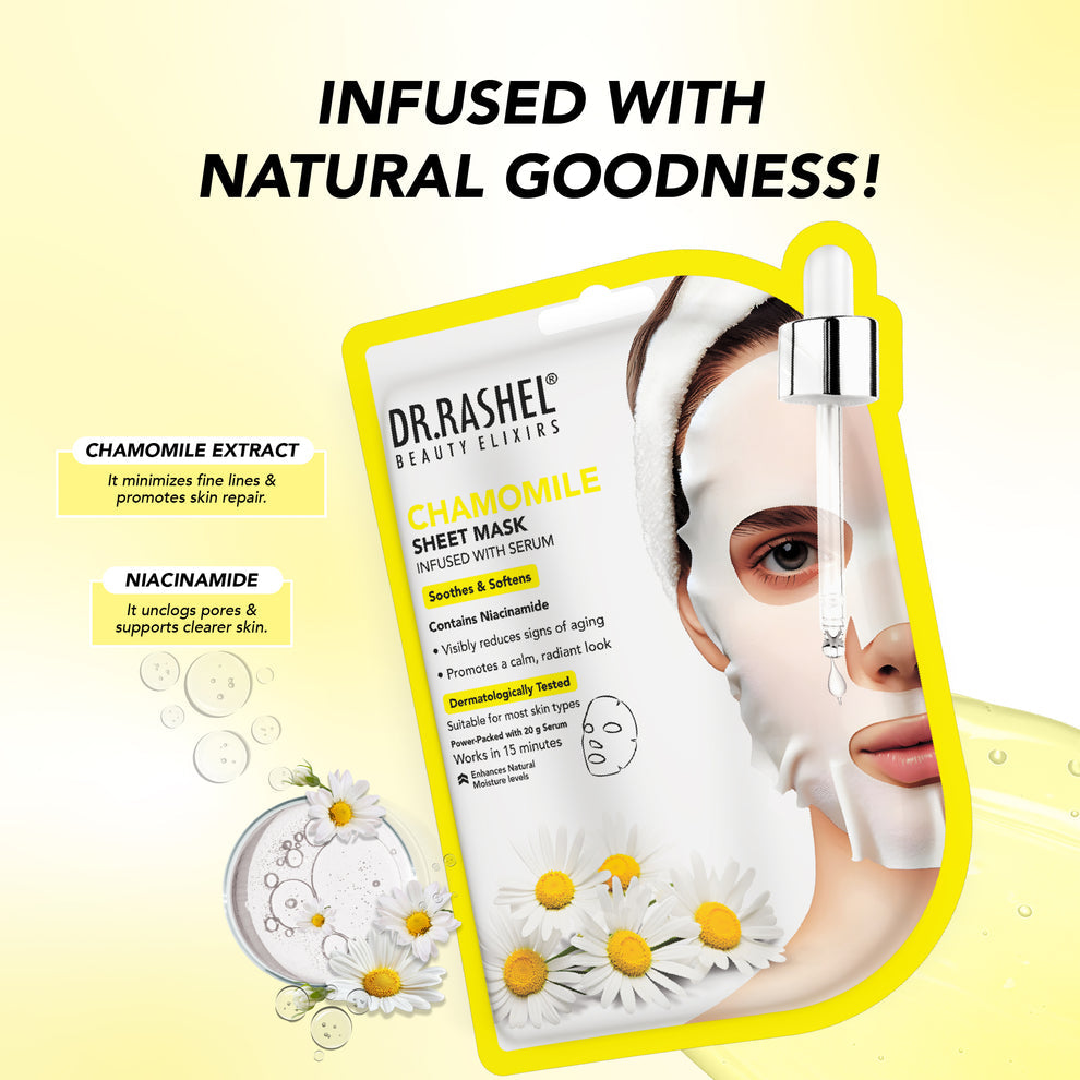 Dr Rashel Chamomile Serum Sheet Mask 20gm