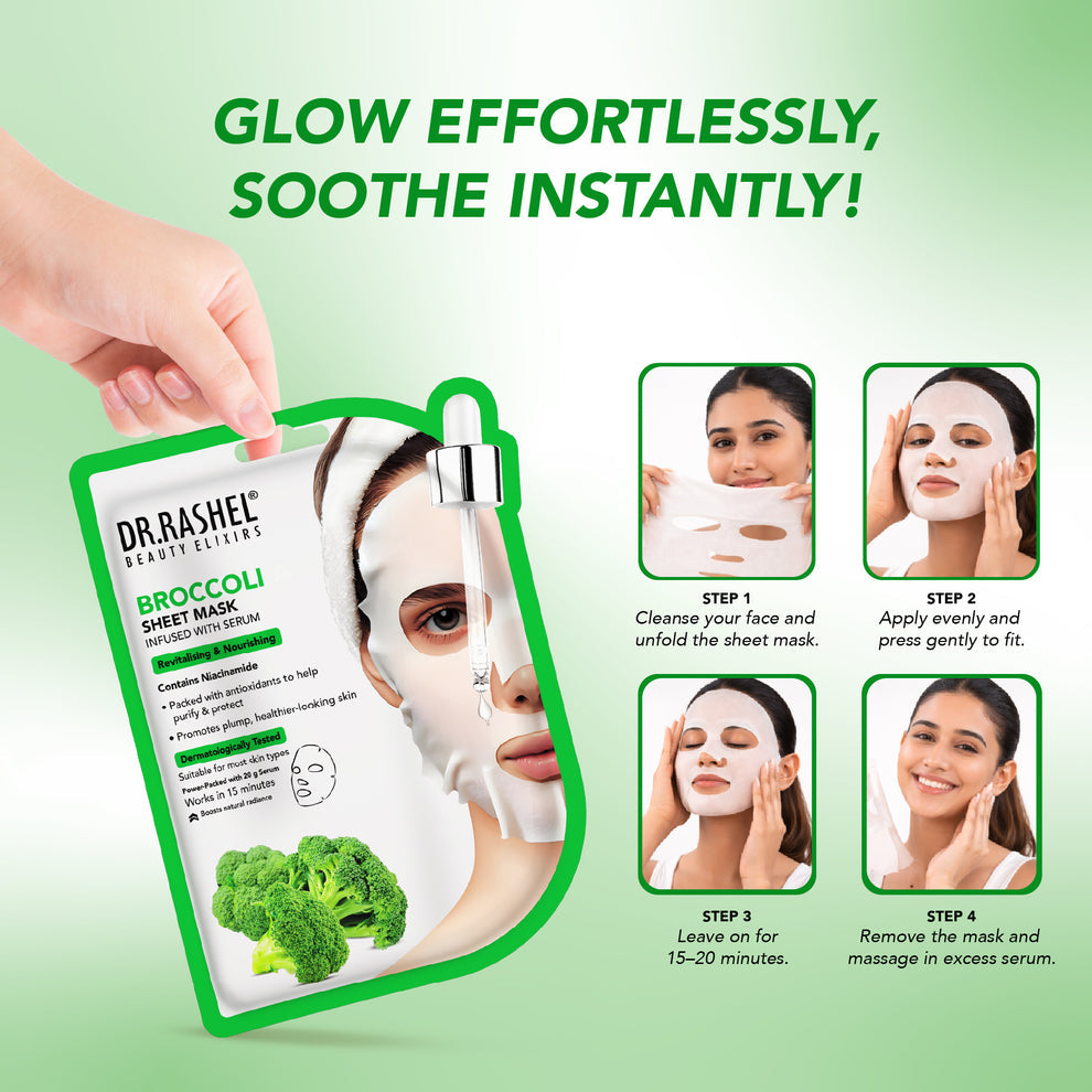 Dr Rashel Broccoli Serum Sheet Mask 20gm