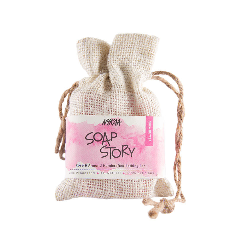 Nykaa Soap Story Rose & Almond Handcrafted Soap 125gm