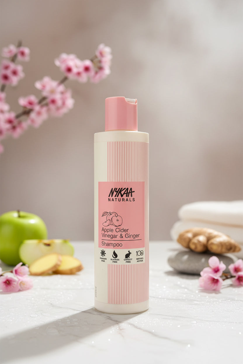 Nykaa apple cider vinegar and ginger shampoo 200ml