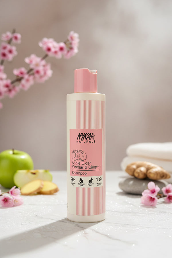 Nykaa apple cider vinegar and ginger shampoo 200ml