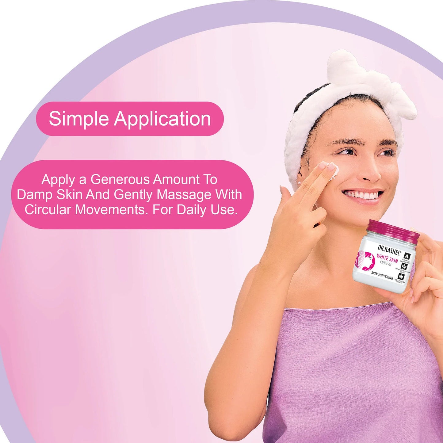 DR.RASHEL
Skin Whitening Face and Body Cream For All Skin Types (380 ml)