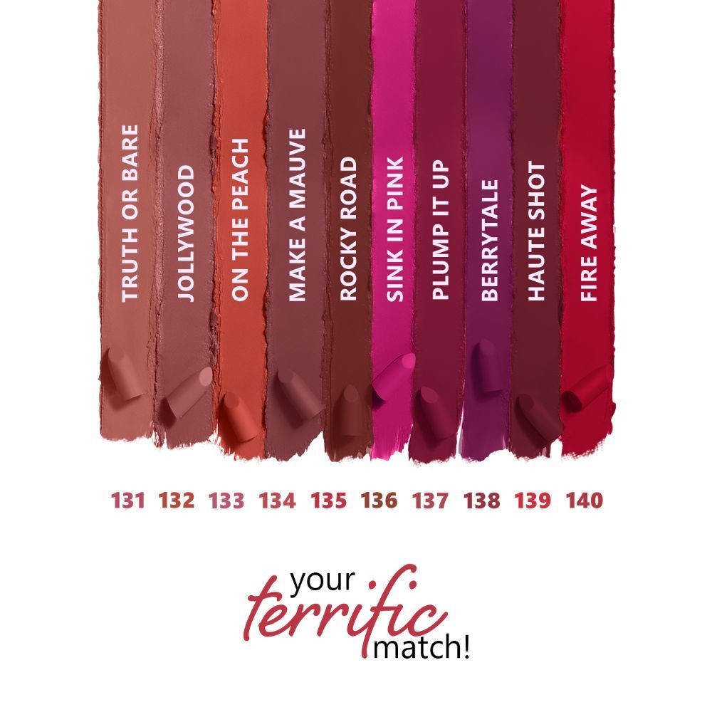 Plum
Matterrific Lipstick | Highly Pigmented | Nourishing & Non-Drying | 100% Vegan & Cruelty Free | Plum It Up - 137 (Magenta)