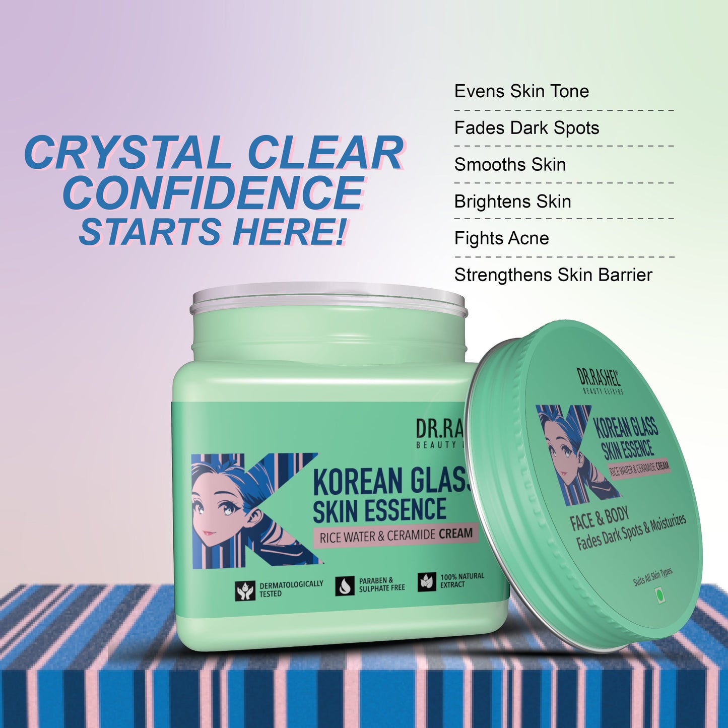 Dr rashel Korean Glass Skin Essence Cream - 380 ml