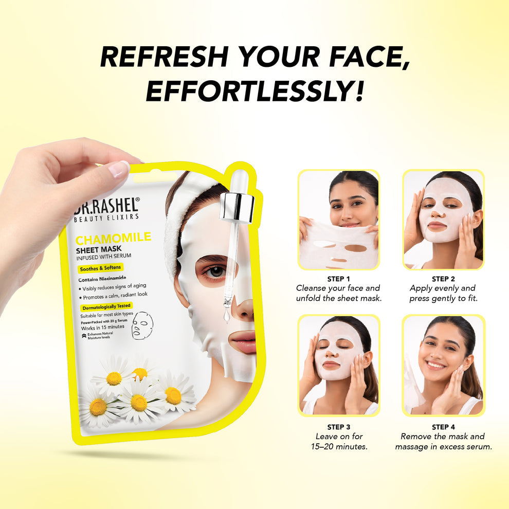 Dr Rashel Chamomile Serum Sheet Mask 20gm