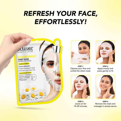 Dr Rashel Chamomile Serum Sheet Mask 20gm
