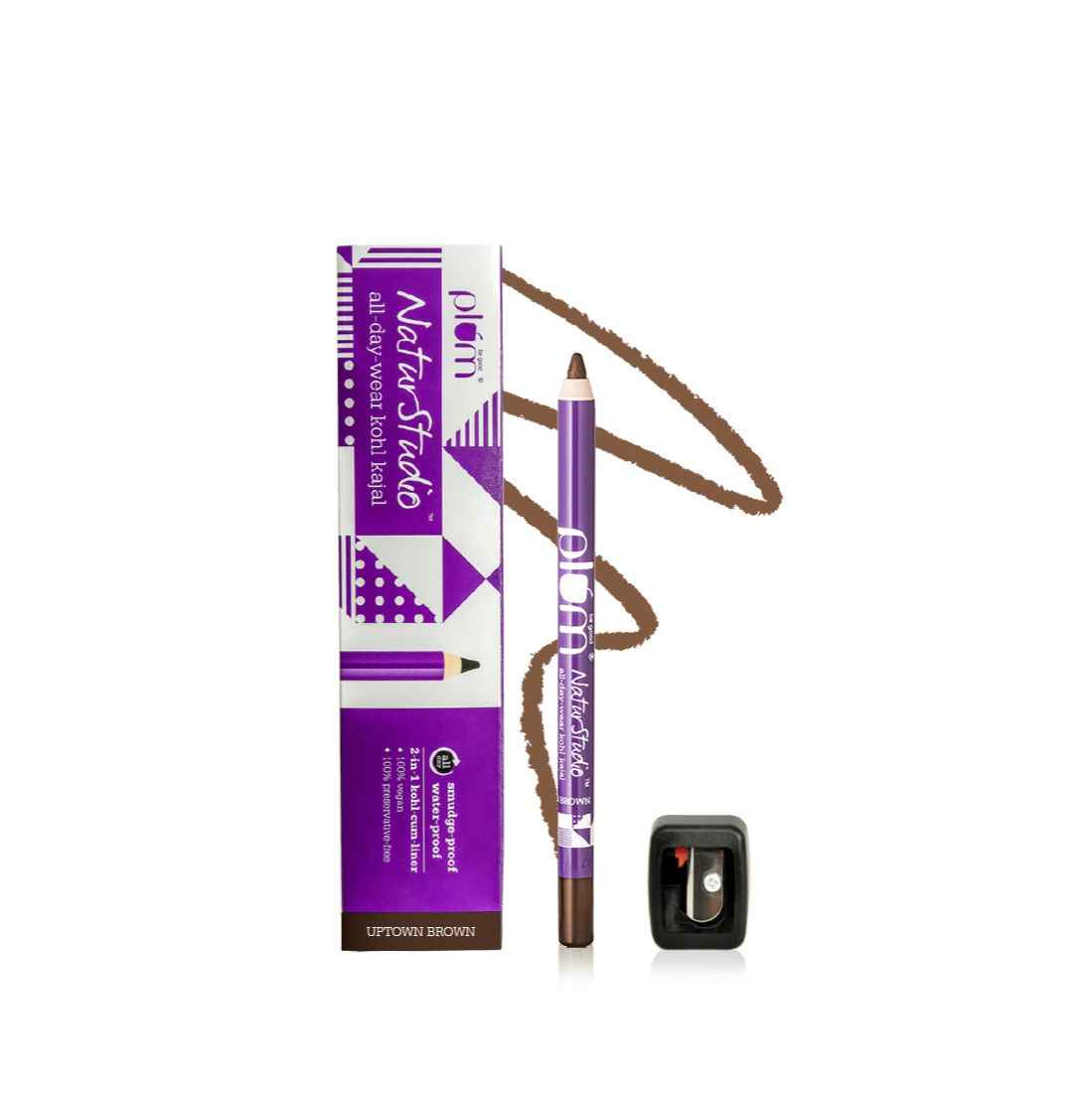 Plum
Naturstudio All-Day-Wear Kohl Kajal- Uptown Brown (1.2 g) With Free Sharpener