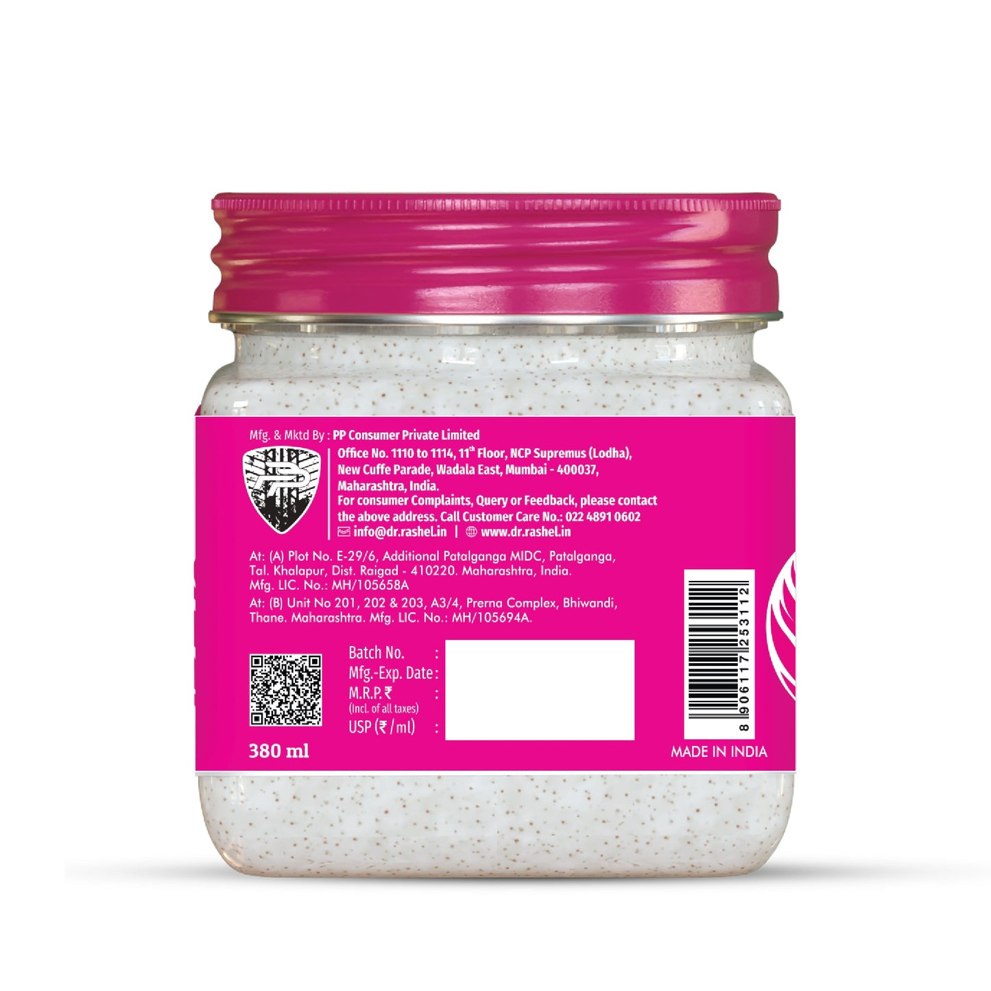 DR.RASHEL
Skin Whitening Face and Body Scrub For All Skin Types (380 ml)