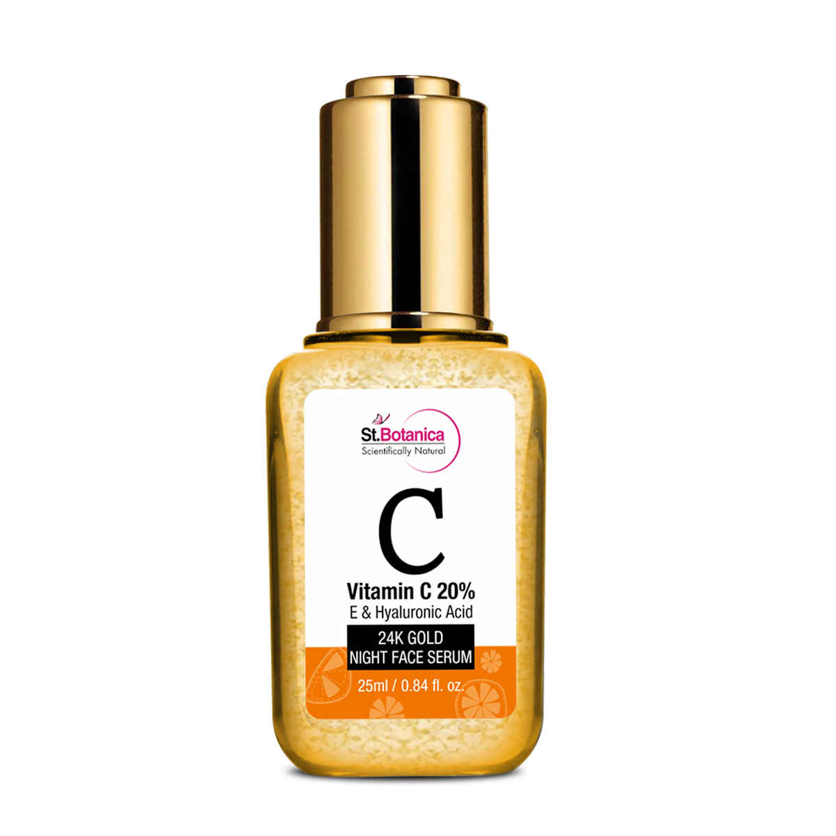 St.Botanica
Vitamin C 20% + E & Hyaluronic Acid 24k Gold Night Face Serum (25 ml)