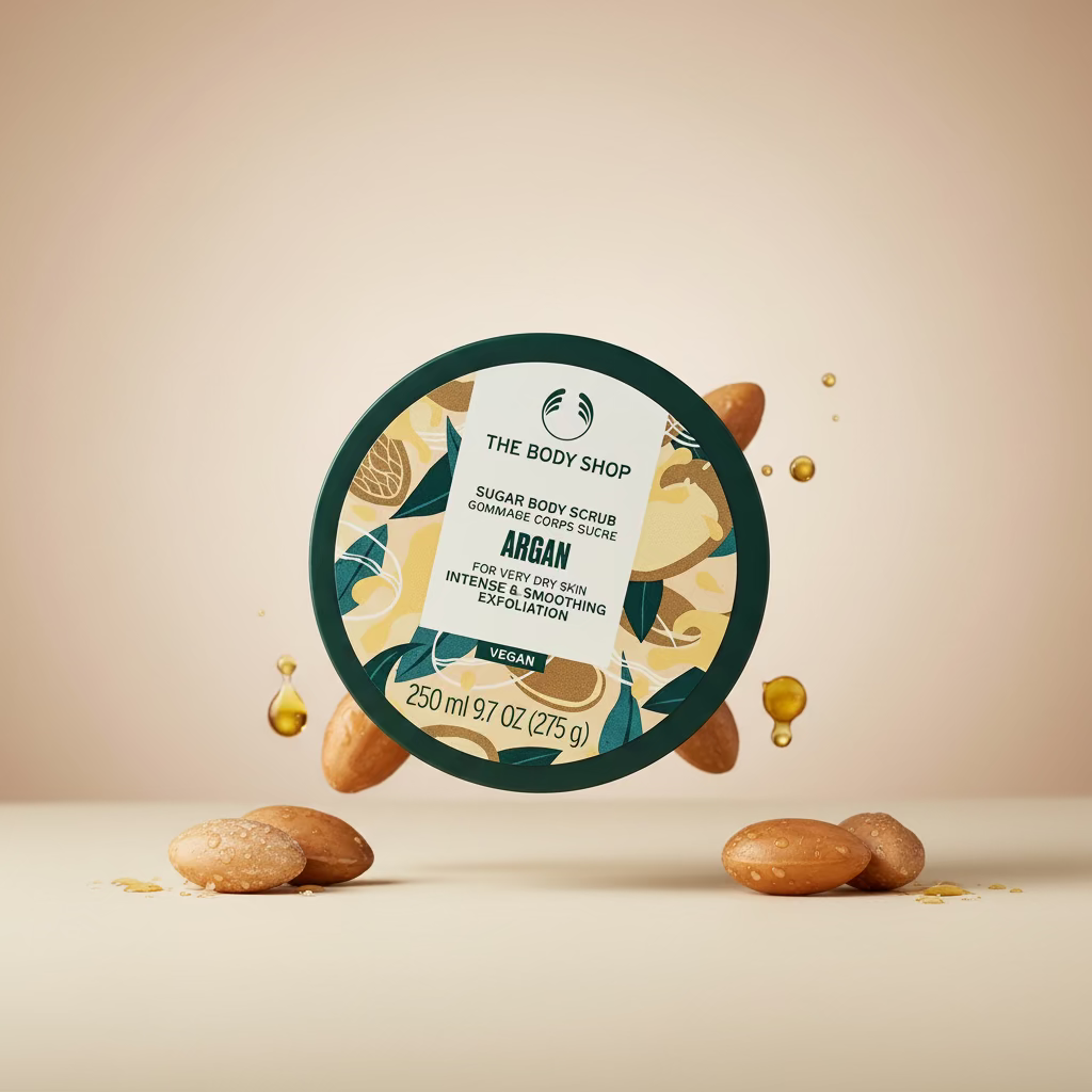 The body shop argan sugar body scrub 250ml