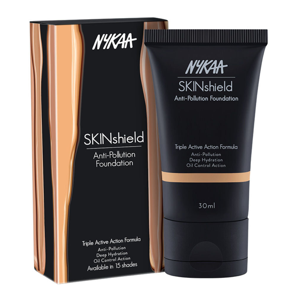 Nykaa SkinShield Anti-Pollution Matte Foundation for Oily Skin - Pure Olive-08
(30ml)
