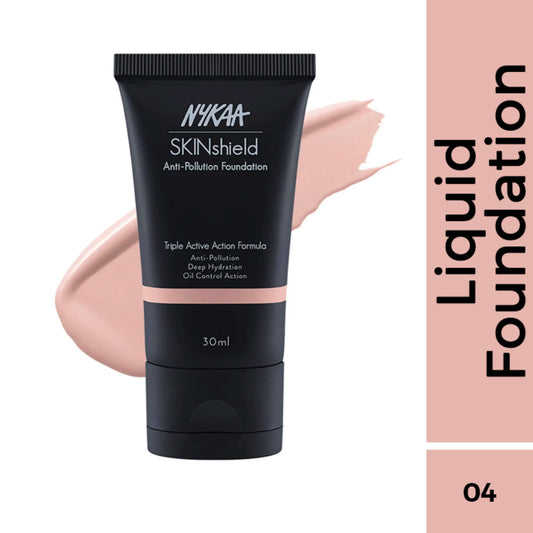 Nykaa SkinShield Anti-Pollution Matte Foundation for Oily Skin - Rose Beige - 04
(30ml)