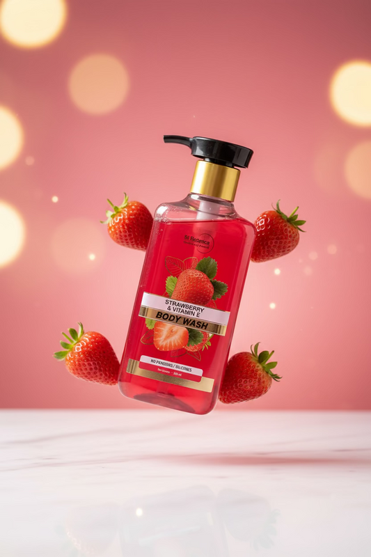 St.Botanica strawberry & Vitamin E body wash 250ml