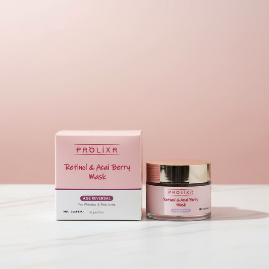 Prolixr Retinol & Acai Berry Mask 60gm (Age Reversal)