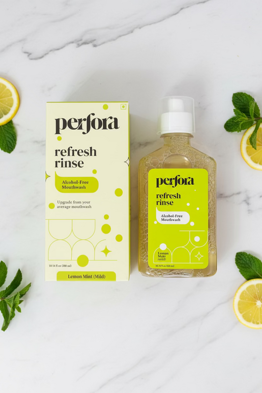 Perfora Refresh Rinse Alcohol-Free Mouthwash 300ml (Lemon Mint)