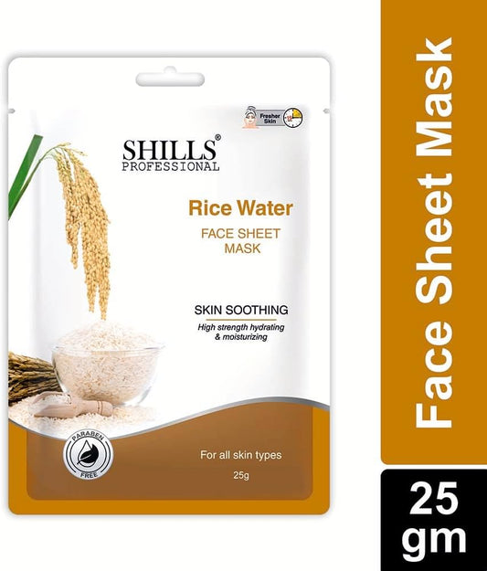 Shills Professional Rice Water Face Sheet Mask 25gm