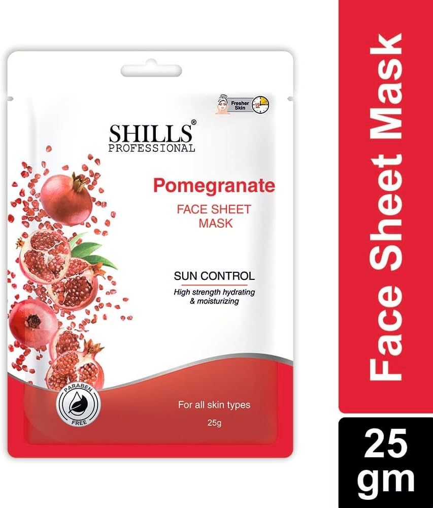 Shills Professional Pomegranate Face Sheet Mask 25gm