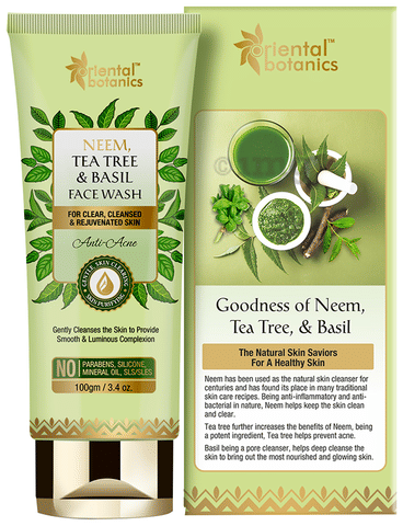 St.Botanica neem tree& basil face wash 100ml