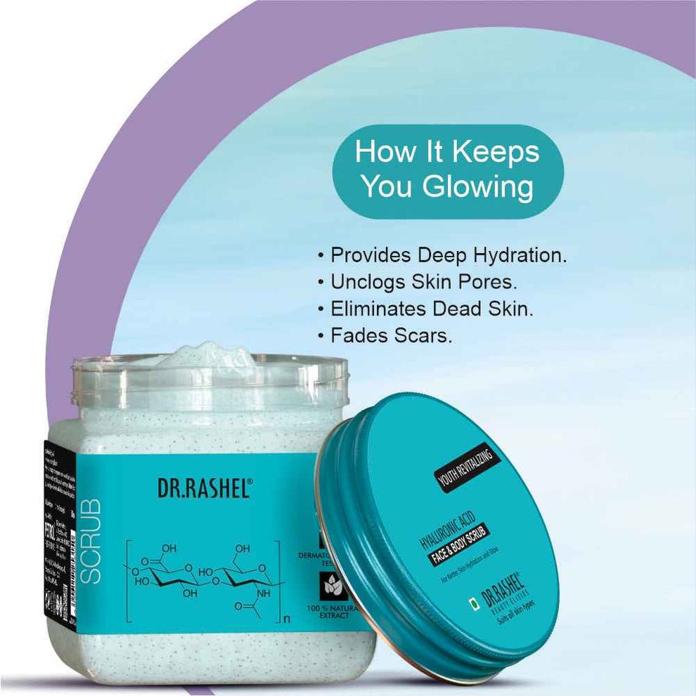 Dr Rashel Hyaluronic Face & Body Scrub 380ml - Tp online store