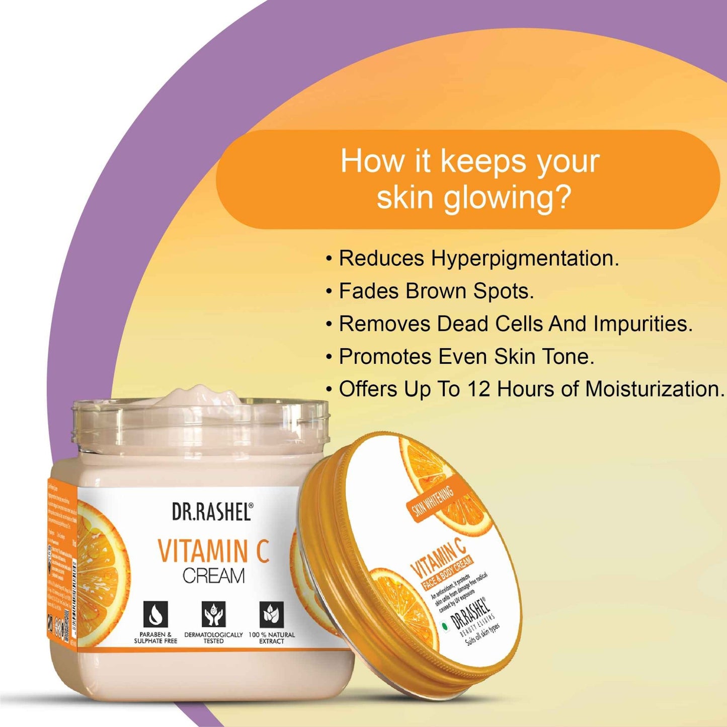Dr Rashel Vitamin C Face & Body Cream 380ml - Tp online store