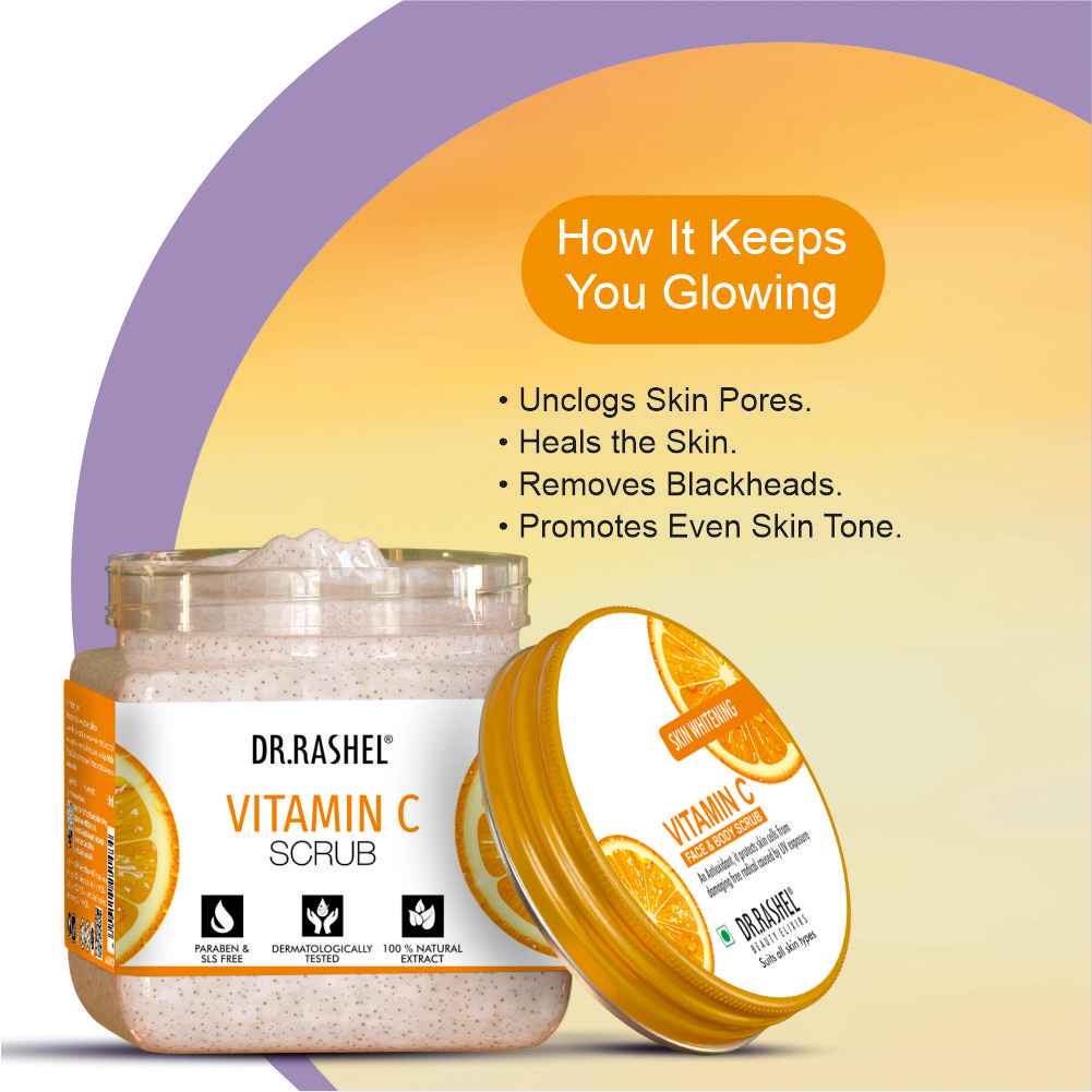 Dr Rashel Vitamin C Face & Body Scrub 380ml - Tp online store
